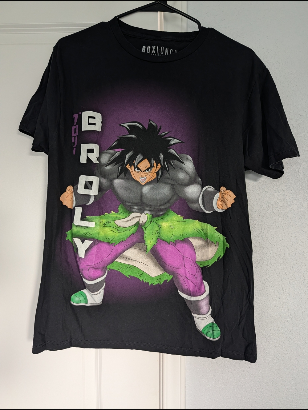 BoxLunch Dragonball Z Men's Broly Graphic Short Sleeve Tee - Black
